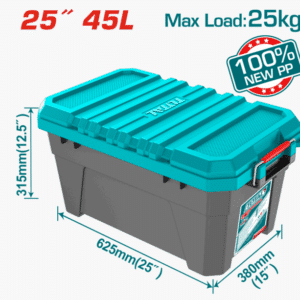 CAJA HERRAMIENTAS TOTAL PLAST 62.5x 38 x 31.5 TPBX0252