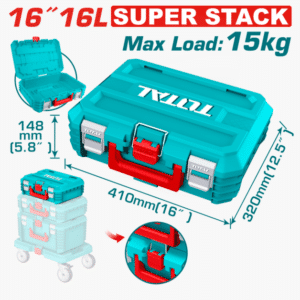 CAJA HERRAMIENTAS TOTAL APILABLE PLAST 16″ TPBXS101