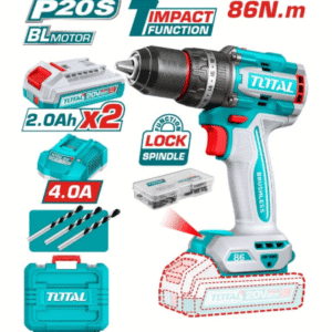 HE/TALADRO TOTAL 20V 1/2 86NM PERC C/2BAT 2AH UTIDLI208687