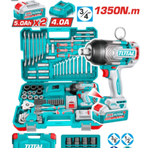 JUEGO HERRAMIENTAS TOTAL 138PCS C/PIST IMP 20V 1350NM UTHKTHP41383