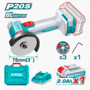 HE/ESMERILADORA MINI TOTAL 20V 3″ C/ BAT UTAGLI207625